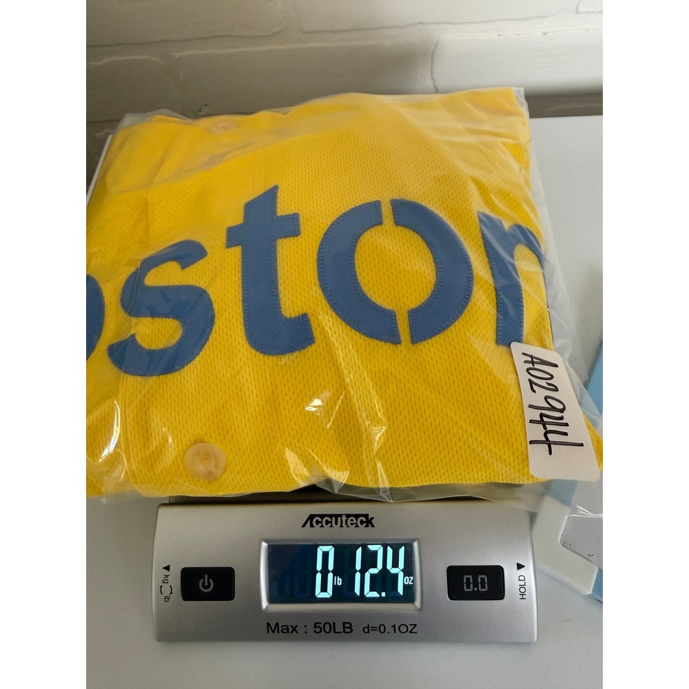 Nike Boston Red Sox City Connect Authentic Yellow Jersey Men's Sz 48 (L) MLB 617 - Picture 15 of 15